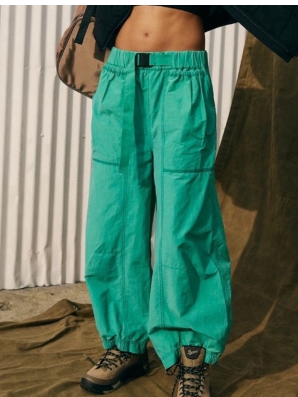 FREE PEOPLE MOVEMENT Offsides Green Pants